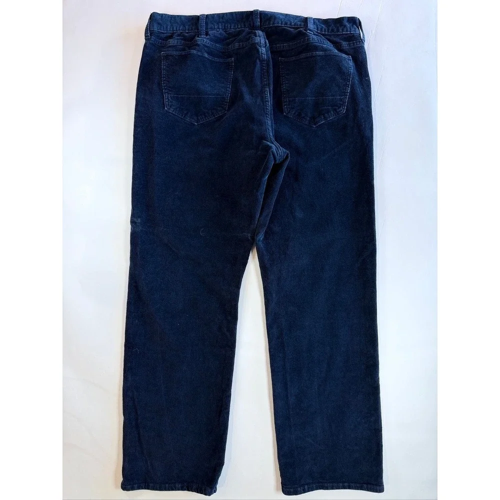 Banana Republic Corduroy‎ Pants Mens 40x34 Navy Blue Slim Fit Travel Jean 750853